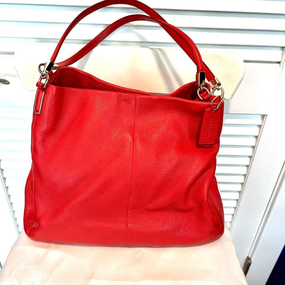 Coach Bag, Gorgeous Coral Color! Like New